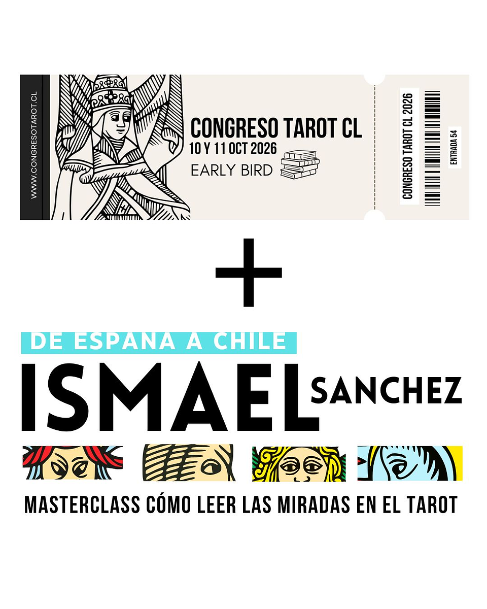 1 Entrada Congreso Tarot + Masterclass Ismael Sanchez en Chile 1