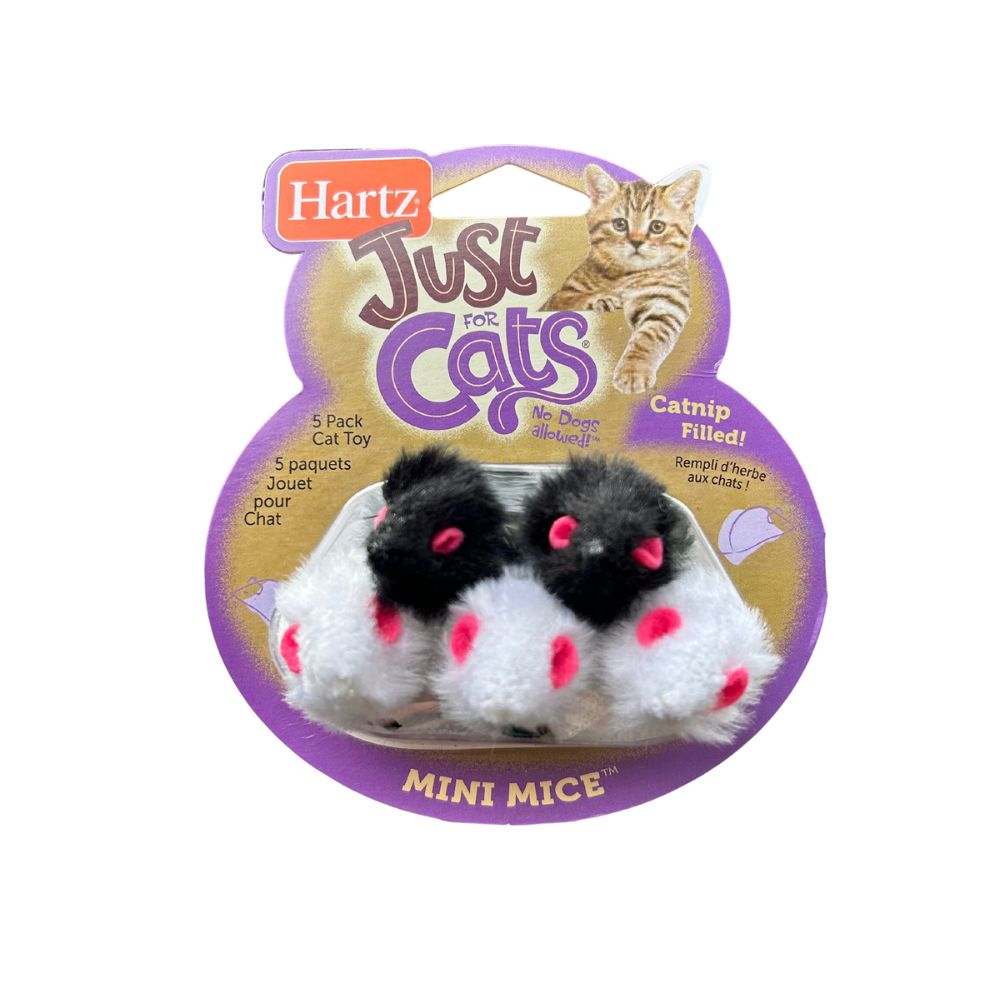 Hartz JFC Mini Mice 5 PK Cat Toy
