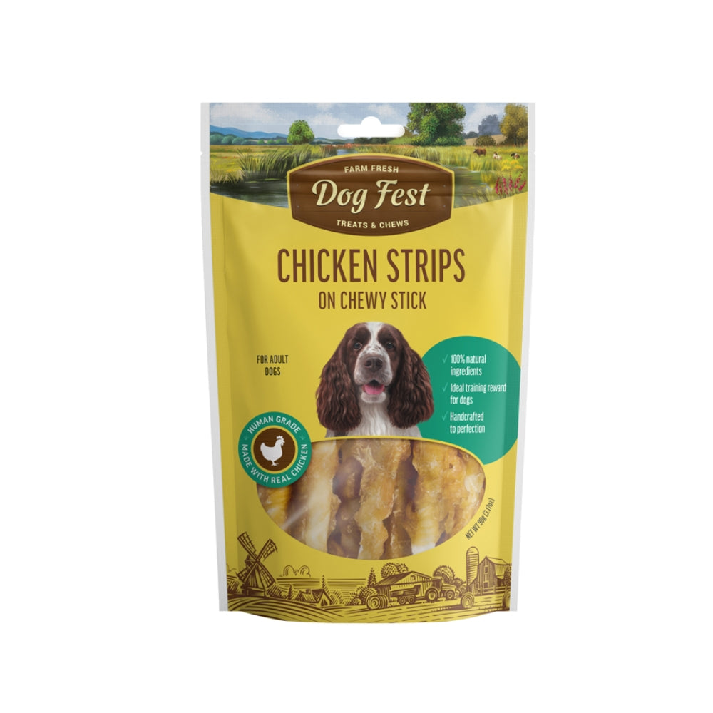 Dog Fest Snack de Filete de pollo en barra masticable 90 grs