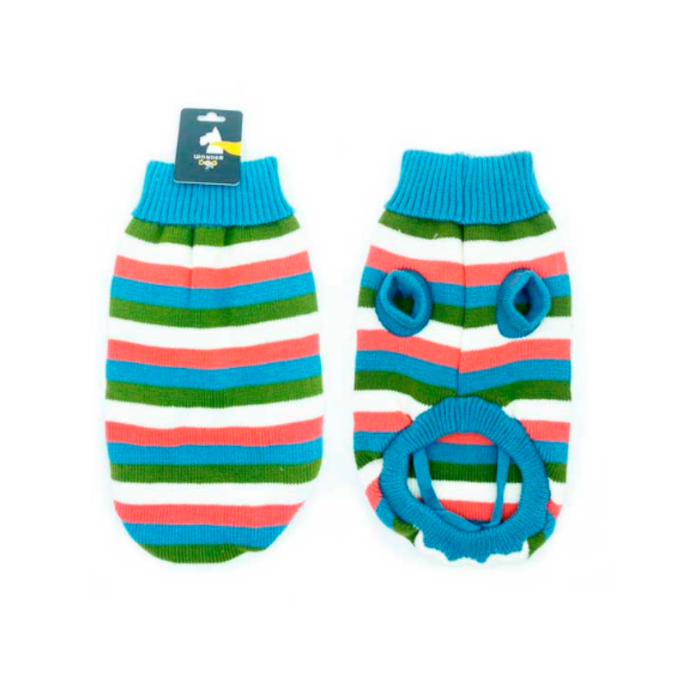 Chaleco con franjas de colores macho