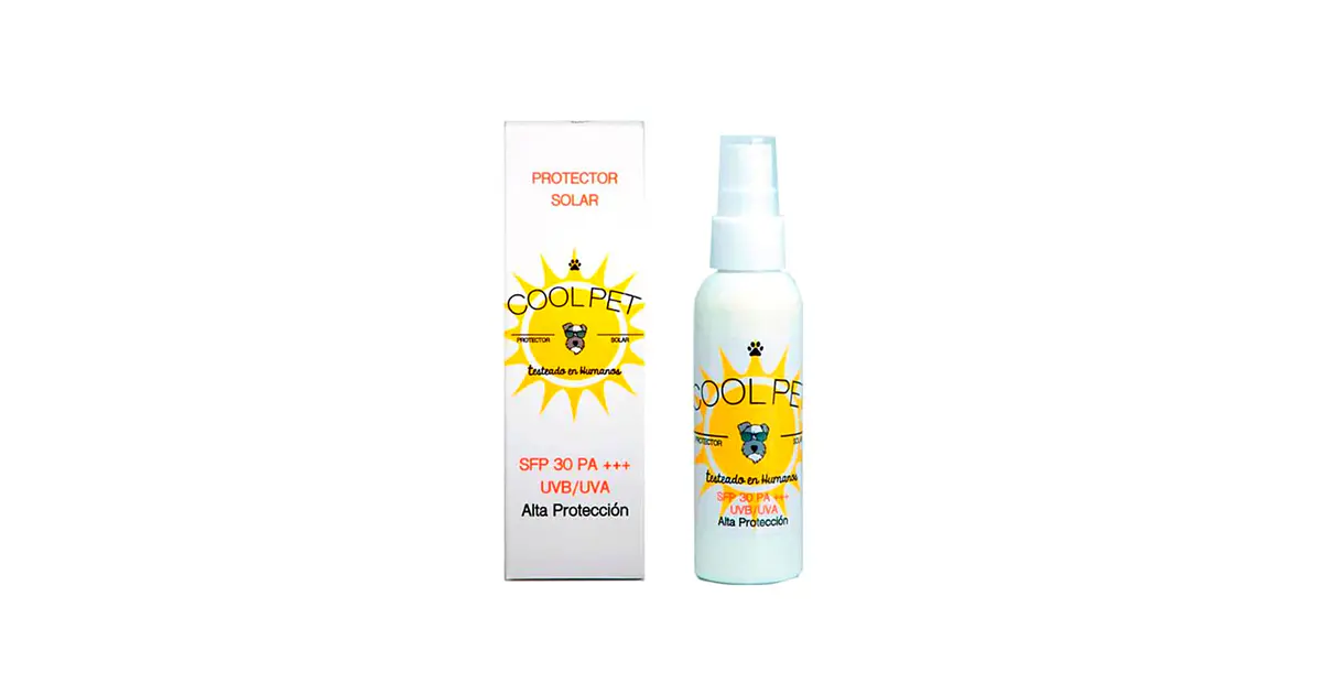 Protector solar cool pet