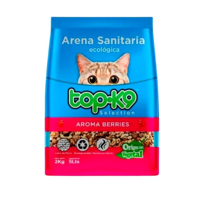 Arena Sanitaria para Gatos Topk9 Aglutinante Lavanda ( 4 KG )