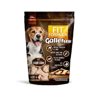 Galletas Fit Fórmula Carne | Snack saludable para perros 400 g