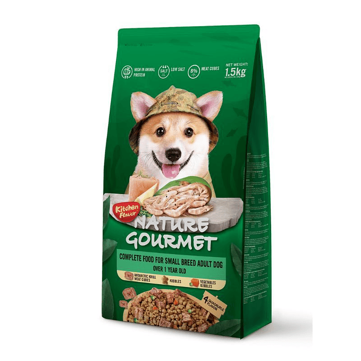 Alimento premium completo para perros adultos de razas pequeñas – Con trozos visibles de krill liofilizado y verduras secas 1