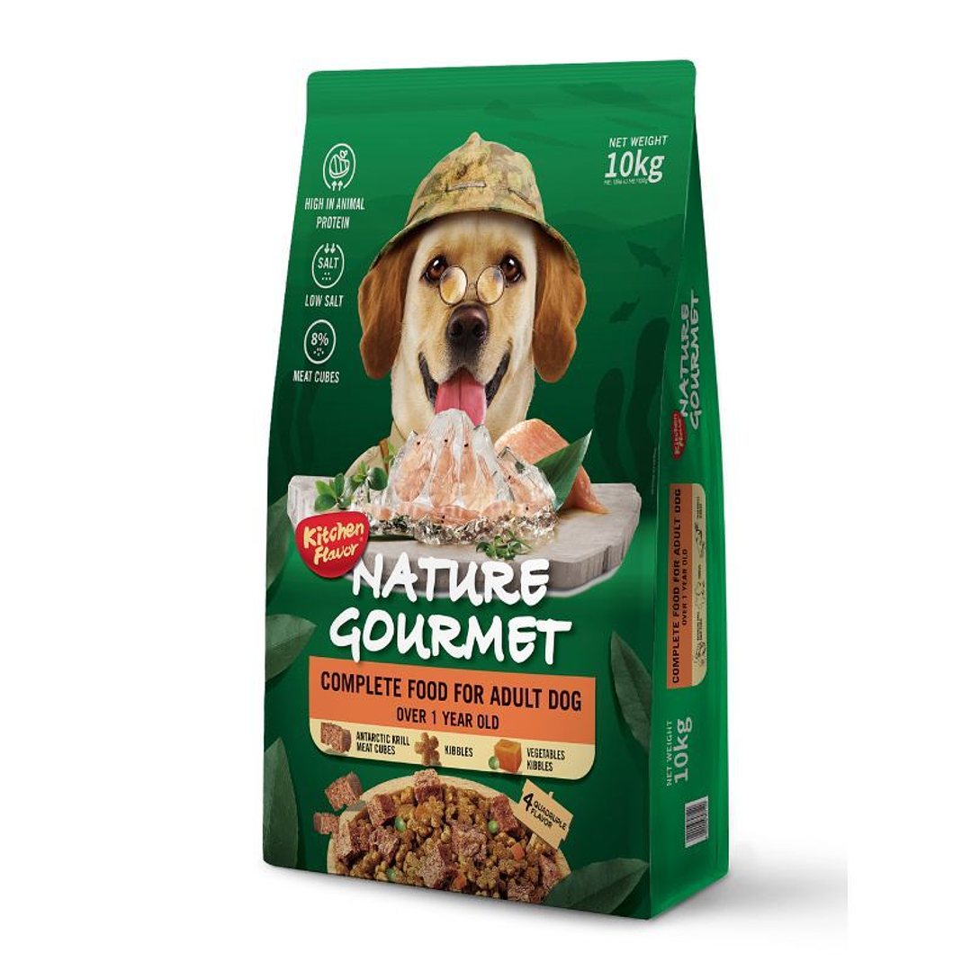 Alimento premium completo para perros adultos de razas medianas a grandes – Con trozos visibles de krill liofilizado y verduras secas 1