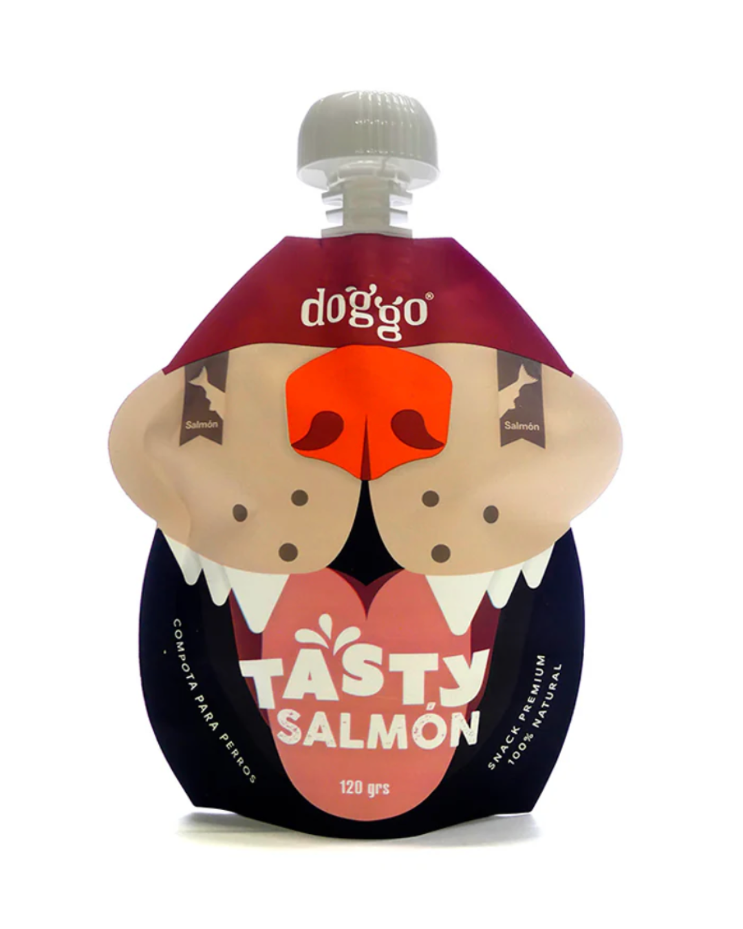 Compota Tasty Doggo Salmón 120g | Snack húmedo natural