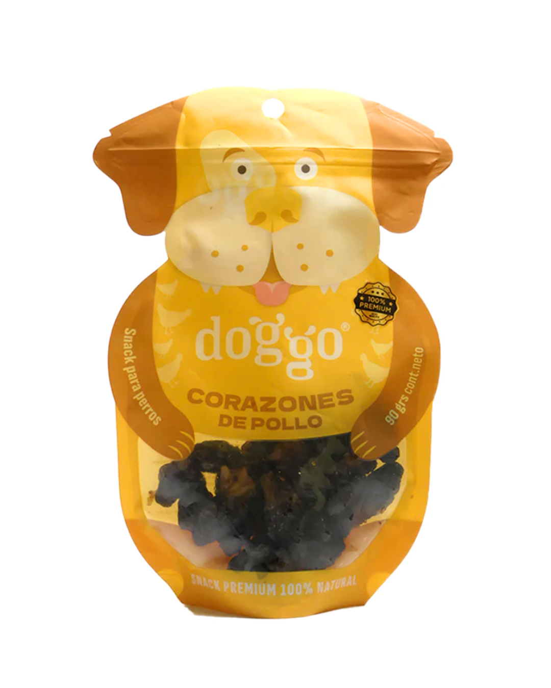 Doggo Snack Premium Corazones de Pollo 90 Grs