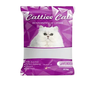 Arena Cattie Bentonita Lavanda para Gatos | 20 kilos