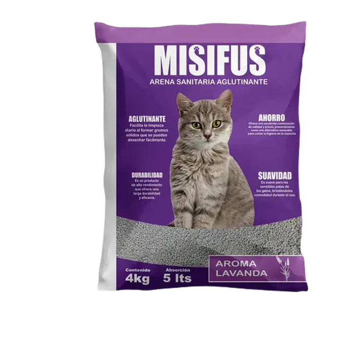 Arena Sanitaria Misifus Bentonita Aglomerante para Gatos 2