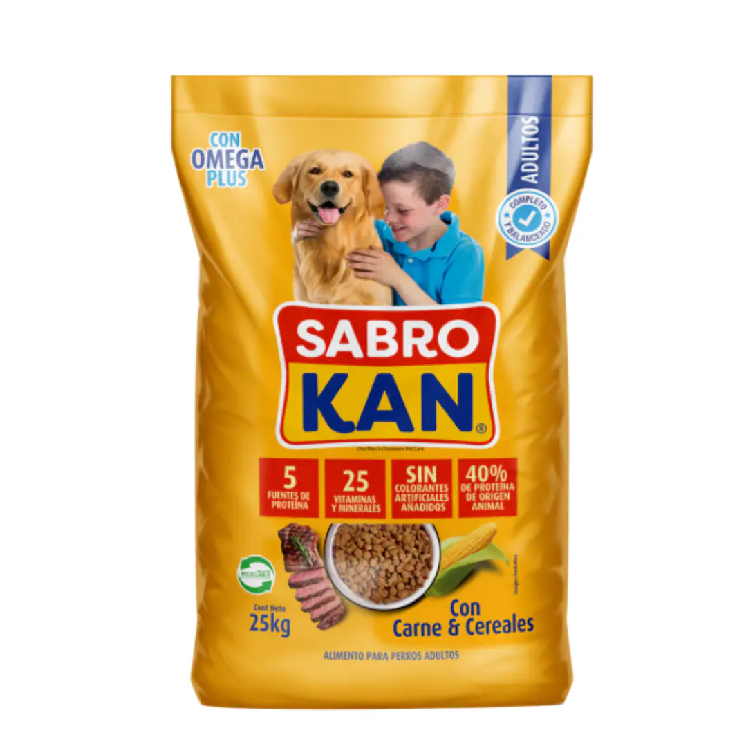 Sabrokan Adulto Alimento para Perros Carne y Cereales 1