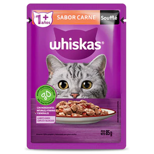 Whiskas Carne Soufflé 85 g Sobre para Gatos