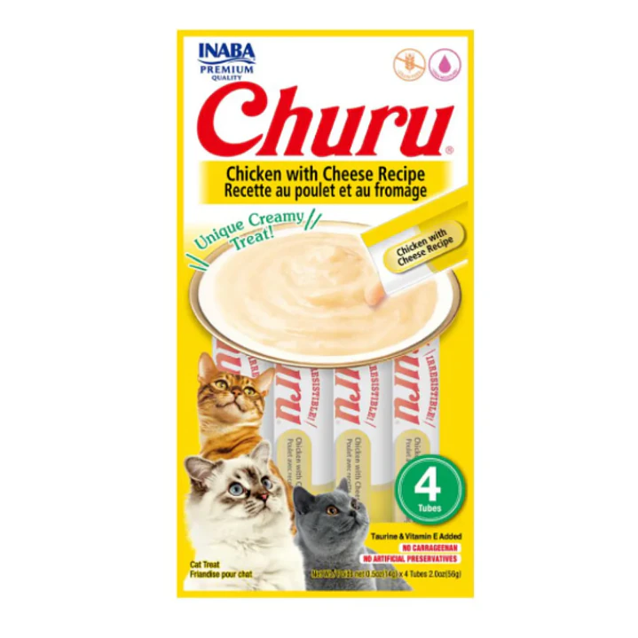 Churu Pollo y Queso Snack Gatos 56 g 1