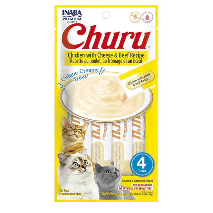 Churu chicken with cheese & beef recipe 56 gramos  1