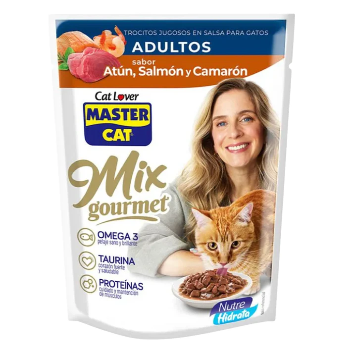 Master Cat Atún, Salmón y Camarón Alimento Húmedo para Gatos 1