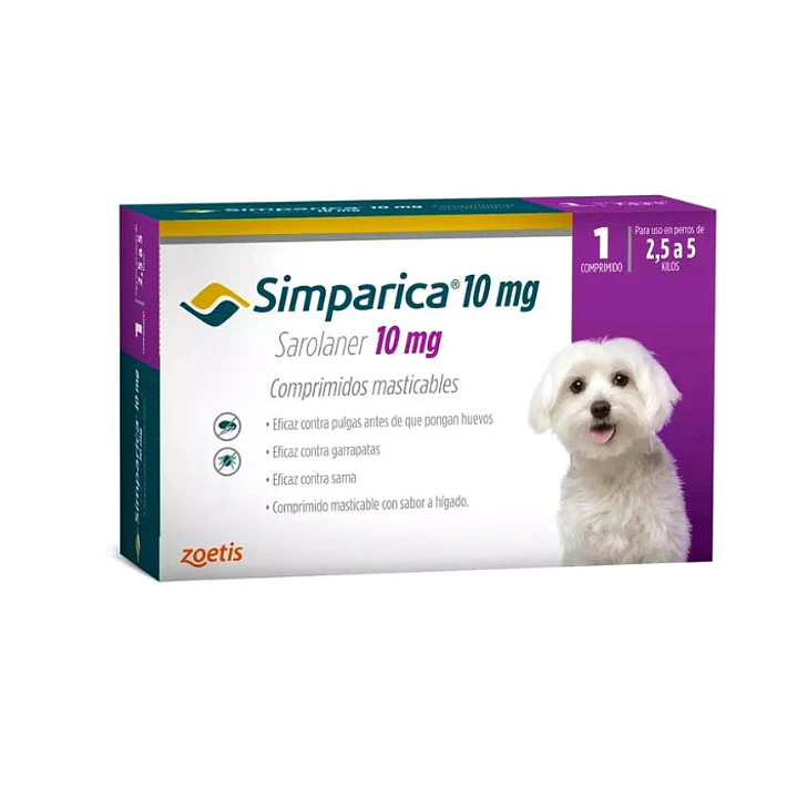 Simparica para perros 2,5 a 5 kilos 1