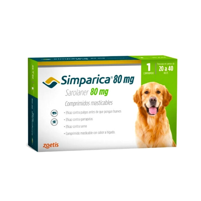 Simparica para perros 20-40 kilos