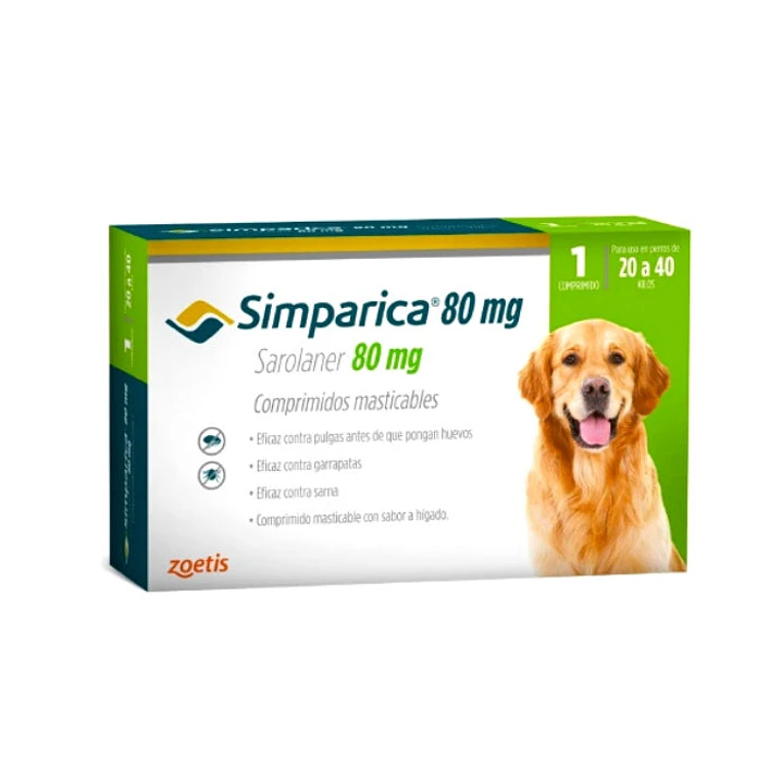 Simparica para perros 20-40 kilos 1