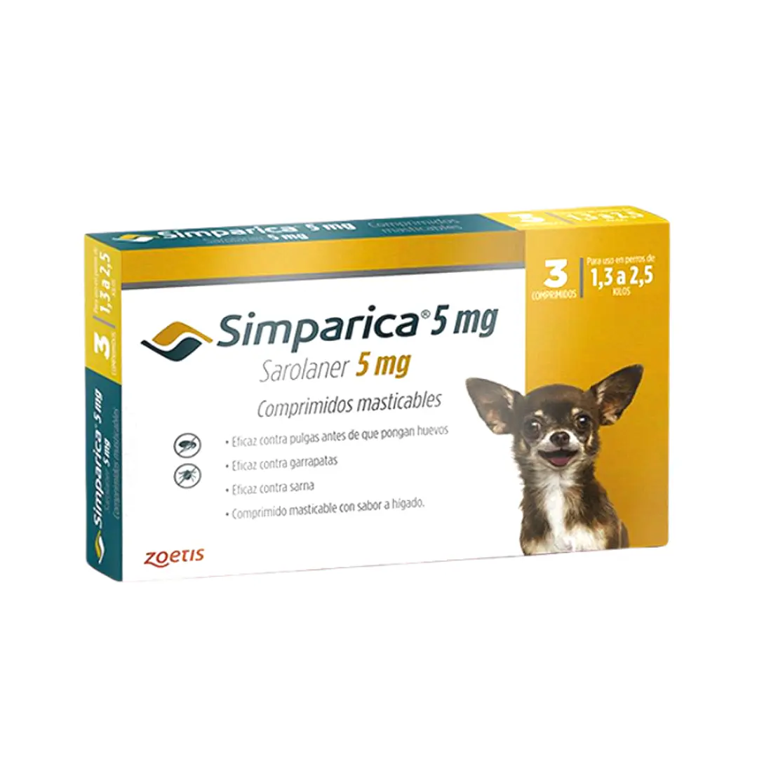 Simparica para perros 1,3 a 2,5 kilos 2