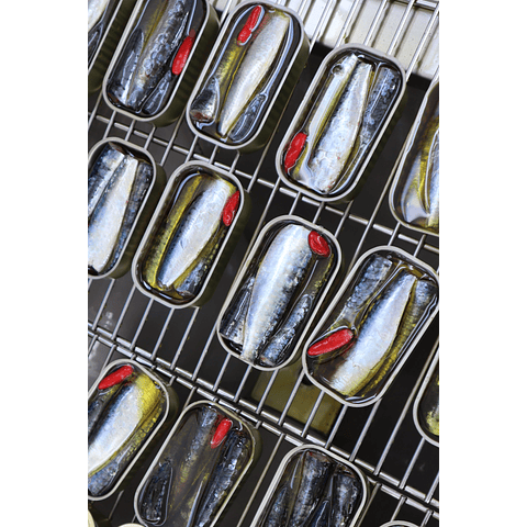 5 Cans - Sardines with Spicy Pepper and Olive Oil (Papa Anzóis)