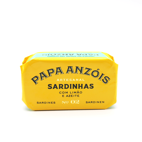 Paquet de 5 Sardines en conserve au Citron et Huile d'Olive (Papa Anzóis)