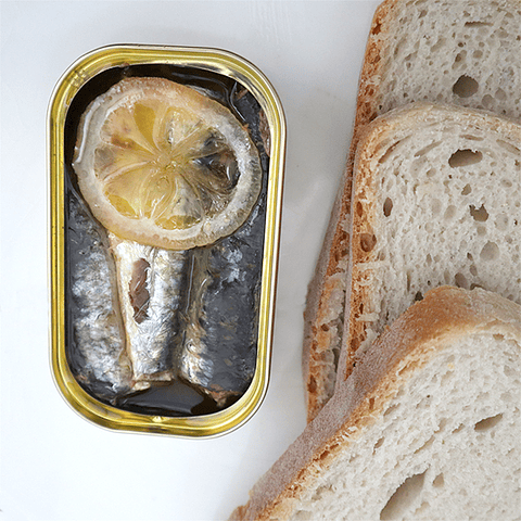 5 Cans -  Sardines with Lemon and Olive Oil (Papa Anzóis)