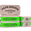Paquet de 5 sardines Fumées en conserve à l'huile d'olive vierge ( Papa Anzóis )