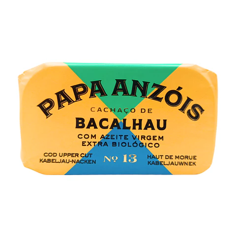 Pack de 5 Conservas de Cachaço de Bacalhau com Azeite Virgem Extra BIO (Papa Anzóis)