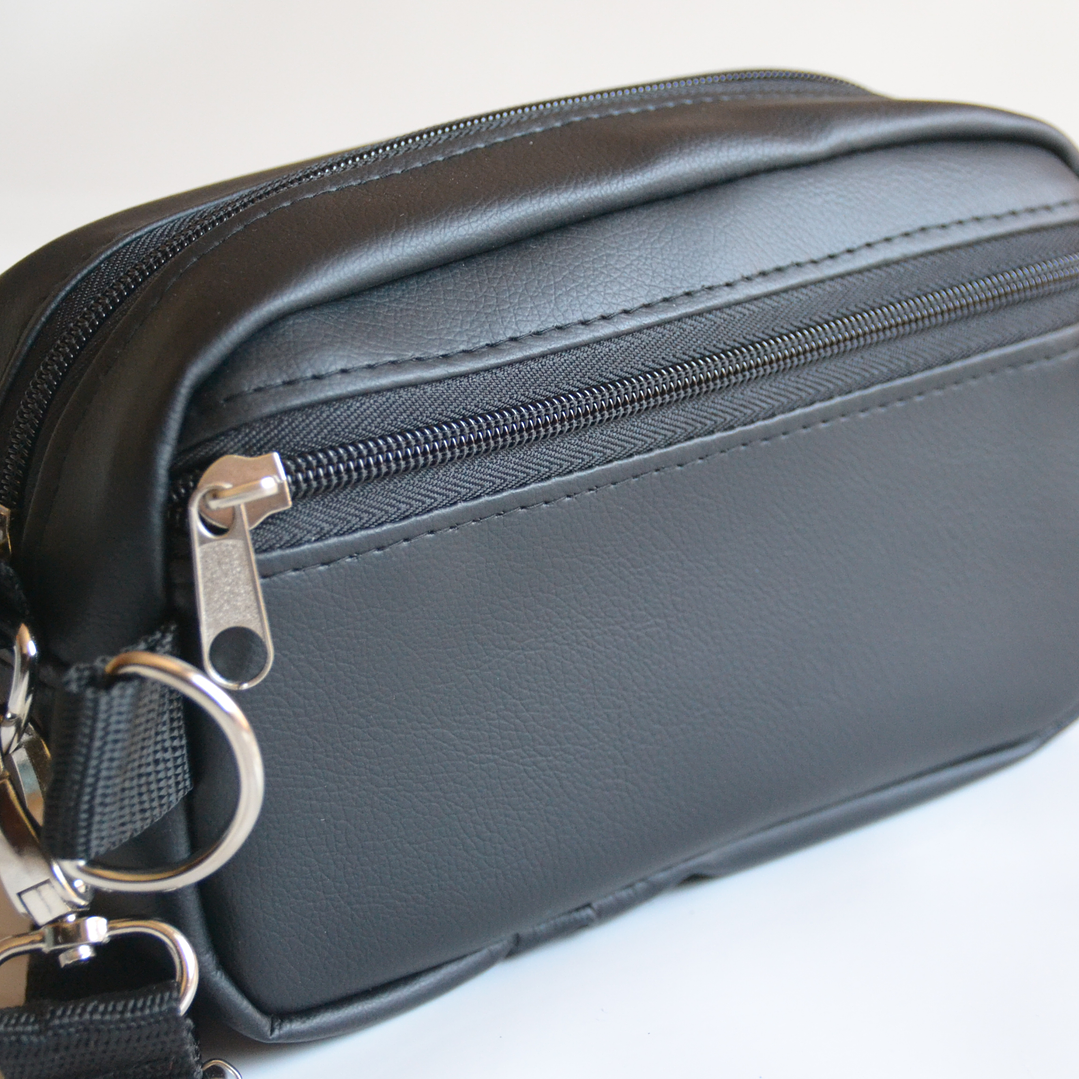 Full función cuerina negra + verde metalizado 2