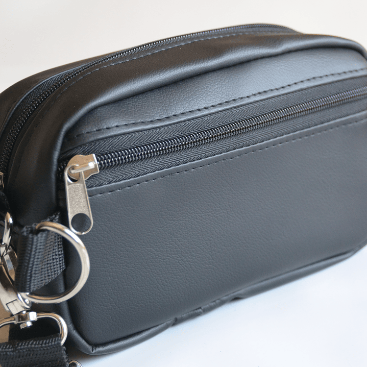 Full función cuerina negra + verde metalizado 2