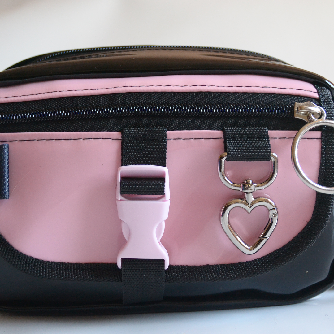 Full funcion charol negro + rosa pastel 1