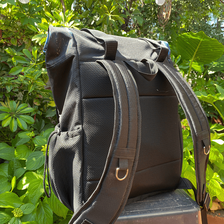 mochila roll top noche estrellada 42L 3