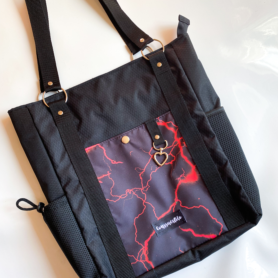 Totebag mediana estampado rayo 1