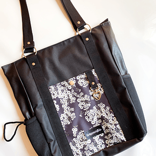 Totebag mediana estampado flores 