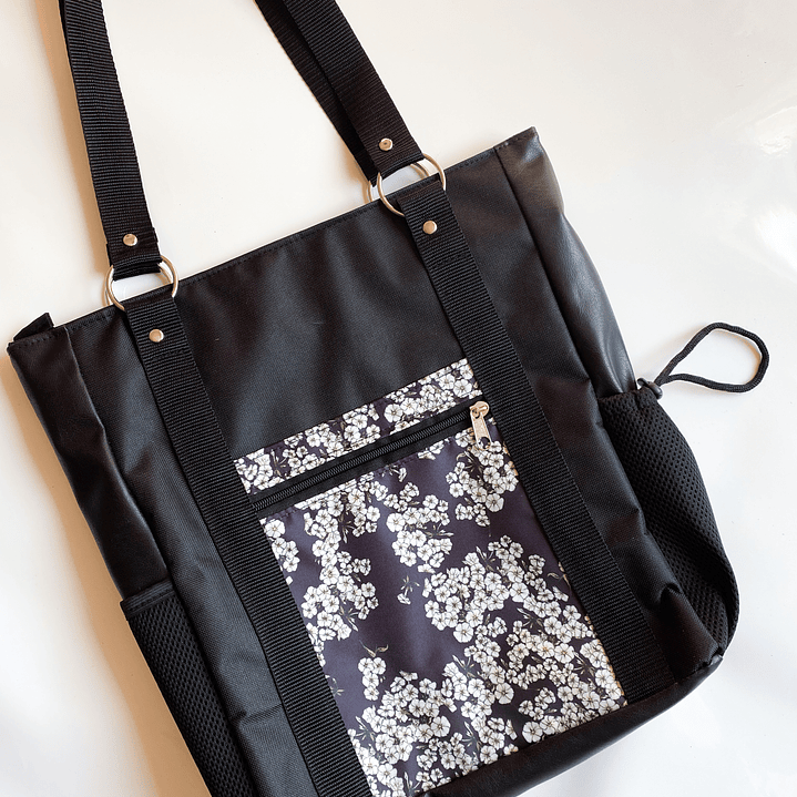 Totebag mediana estampado flores  2