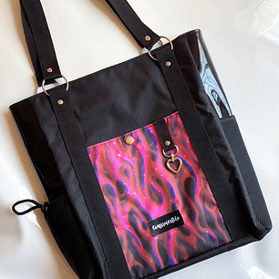 Totebag mediana estampado fuego