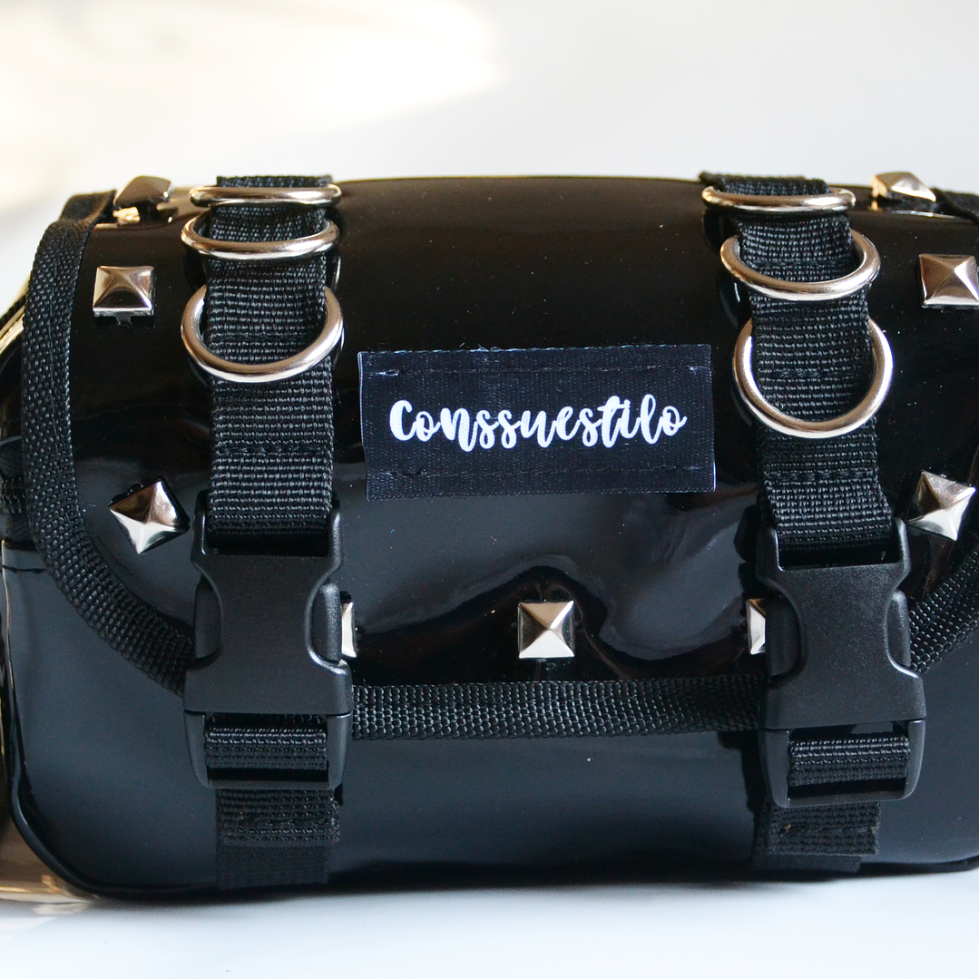 Full función charol negro + argollas 1