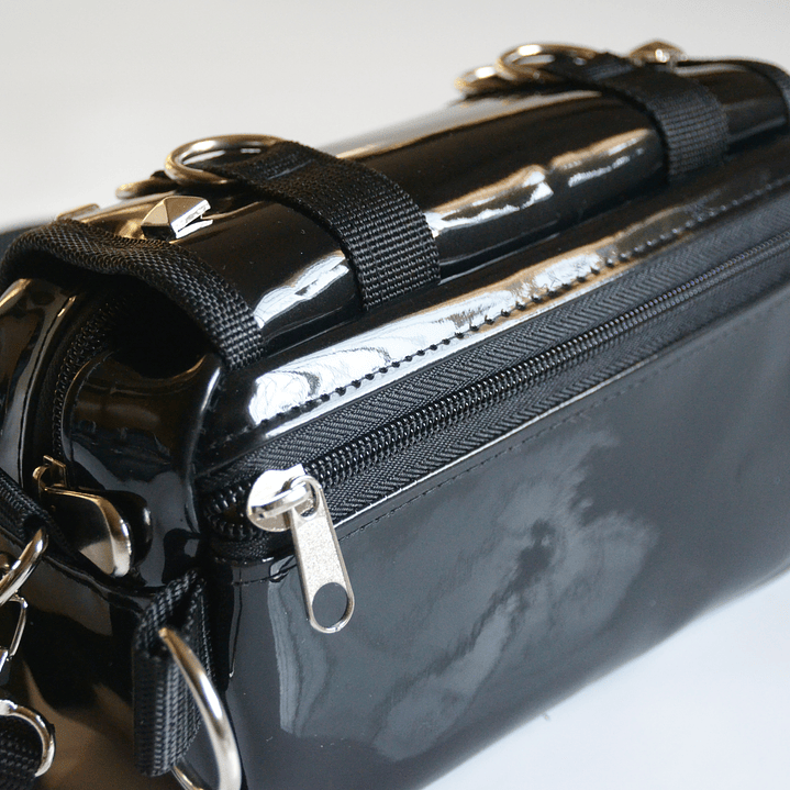 Full función charol negro + argollas 3