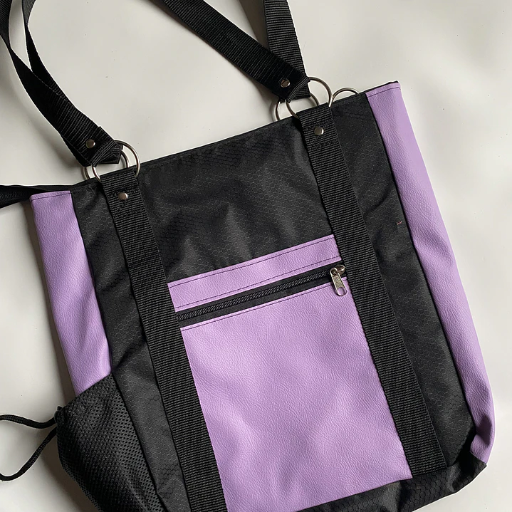 Totebag cuerina lila 💜 2