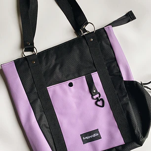 Totebag cuerina lila 💜