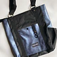 Totebag cuerina metalizada azul - Miniatura 1