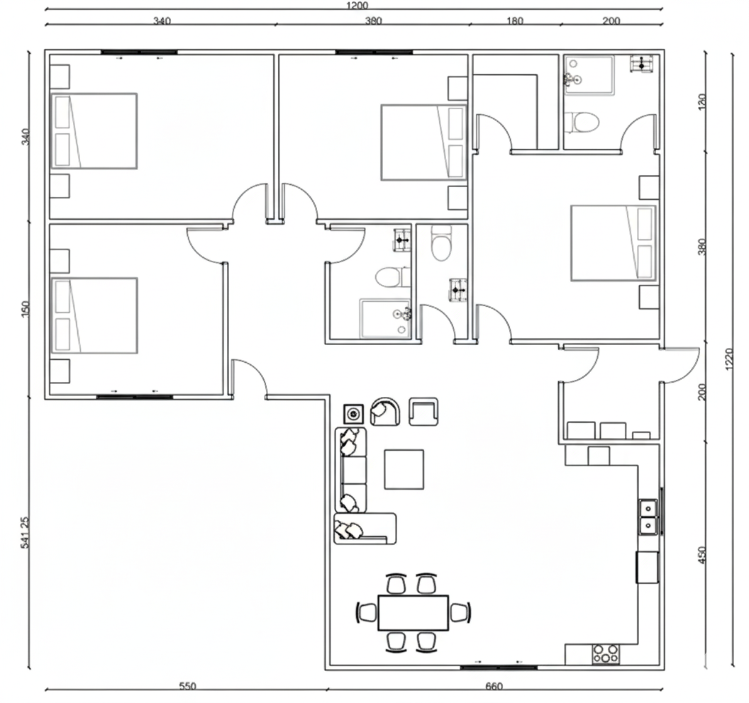 Cabaña tipo L. Valor Mt2 2