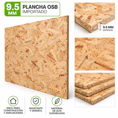 Plancha OSB 9.5mm