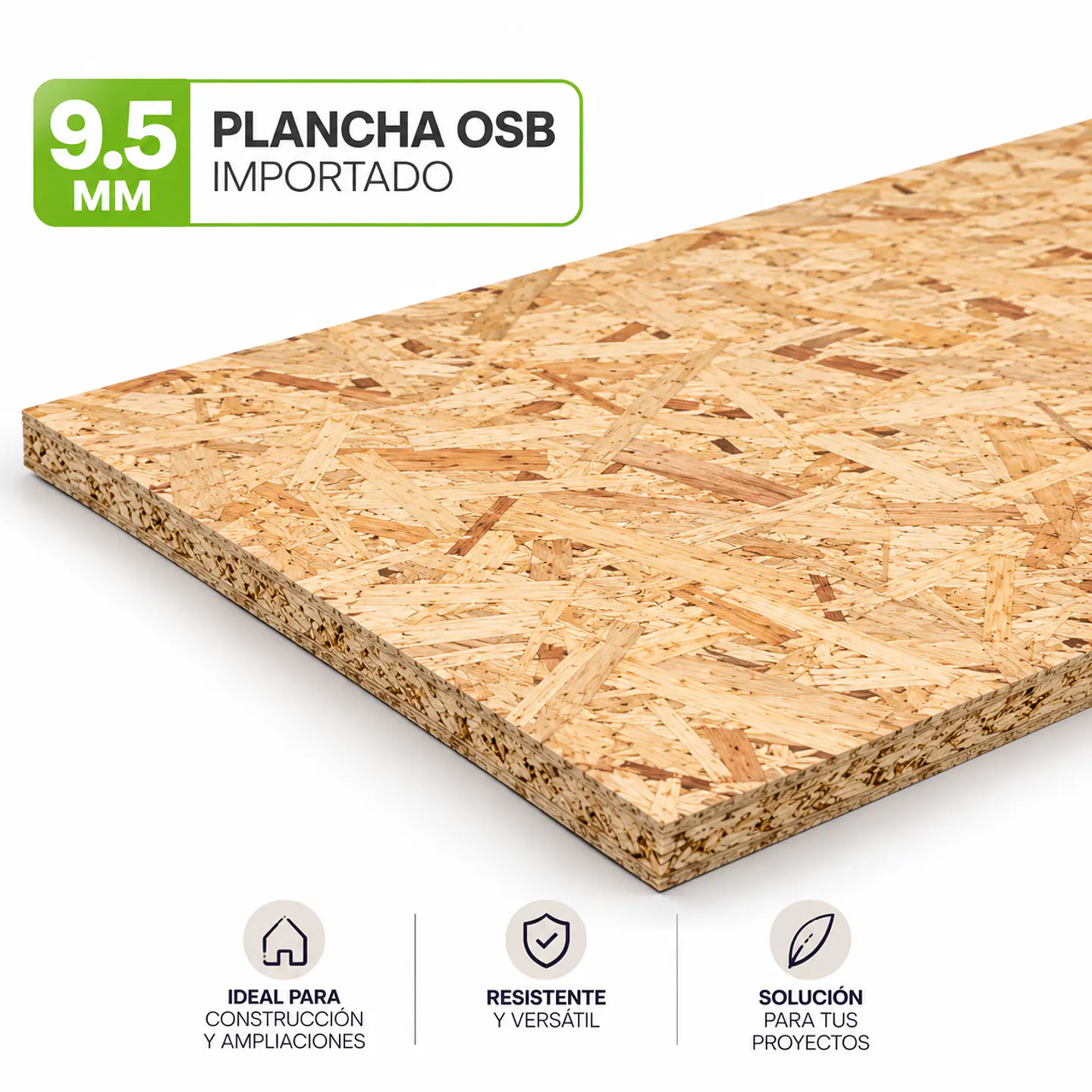 Plancha OSB 9.5mm 2