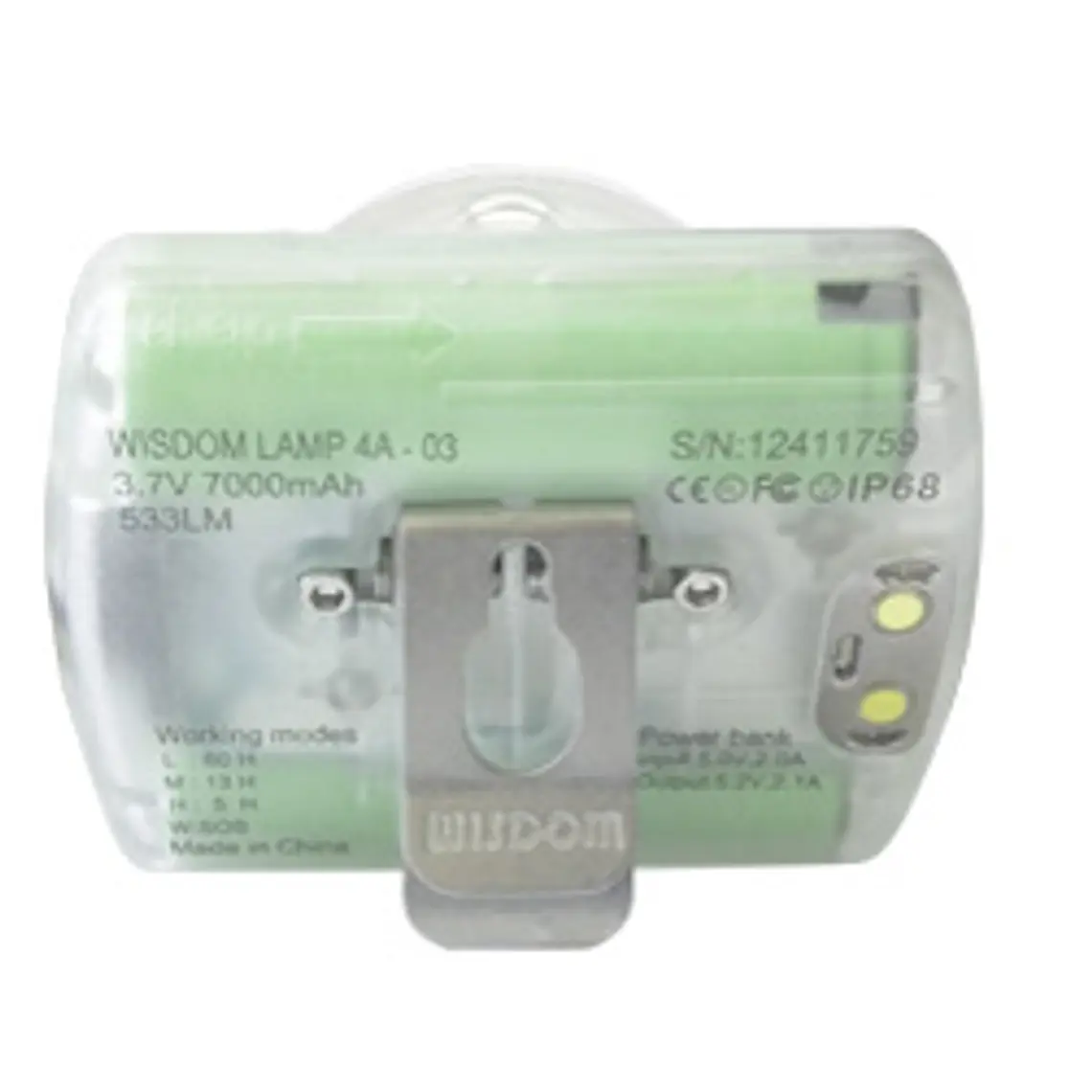 Lámpara inalámbrica WISDOM para minería 4A 2