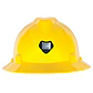 Casco MSA V-Gard Tipo Safari con Portalámpara - Miniatura 3