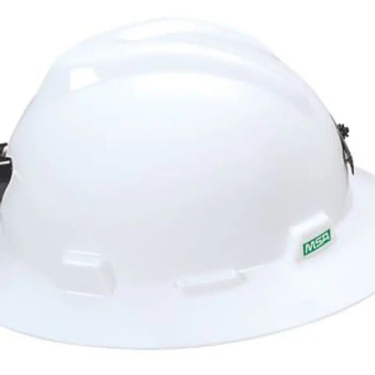 Casco MSA V-Gard Tipo Safari con Portalámpara 2