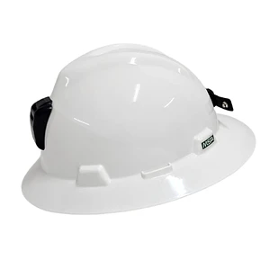 Casco Minero MSA V-Gard Safari con Portalámpara — Tipo II ANSI Z89.1