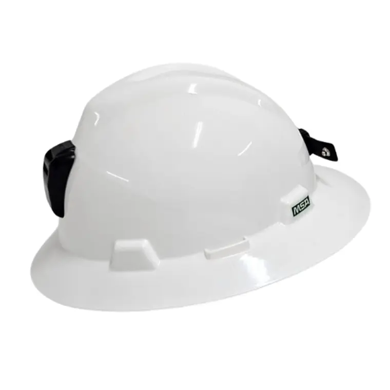 Casco Minero MSA V-Gard Safari con Portalámpara — Tipo II ANSI Z89.1 2