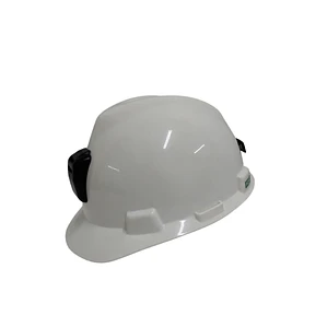 Casco Minero MSA V-Gard Cachucha con Portalámpara — Subterránea