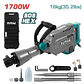 Martillo Demoledor Total 1700W 45J Hex 1.3/16